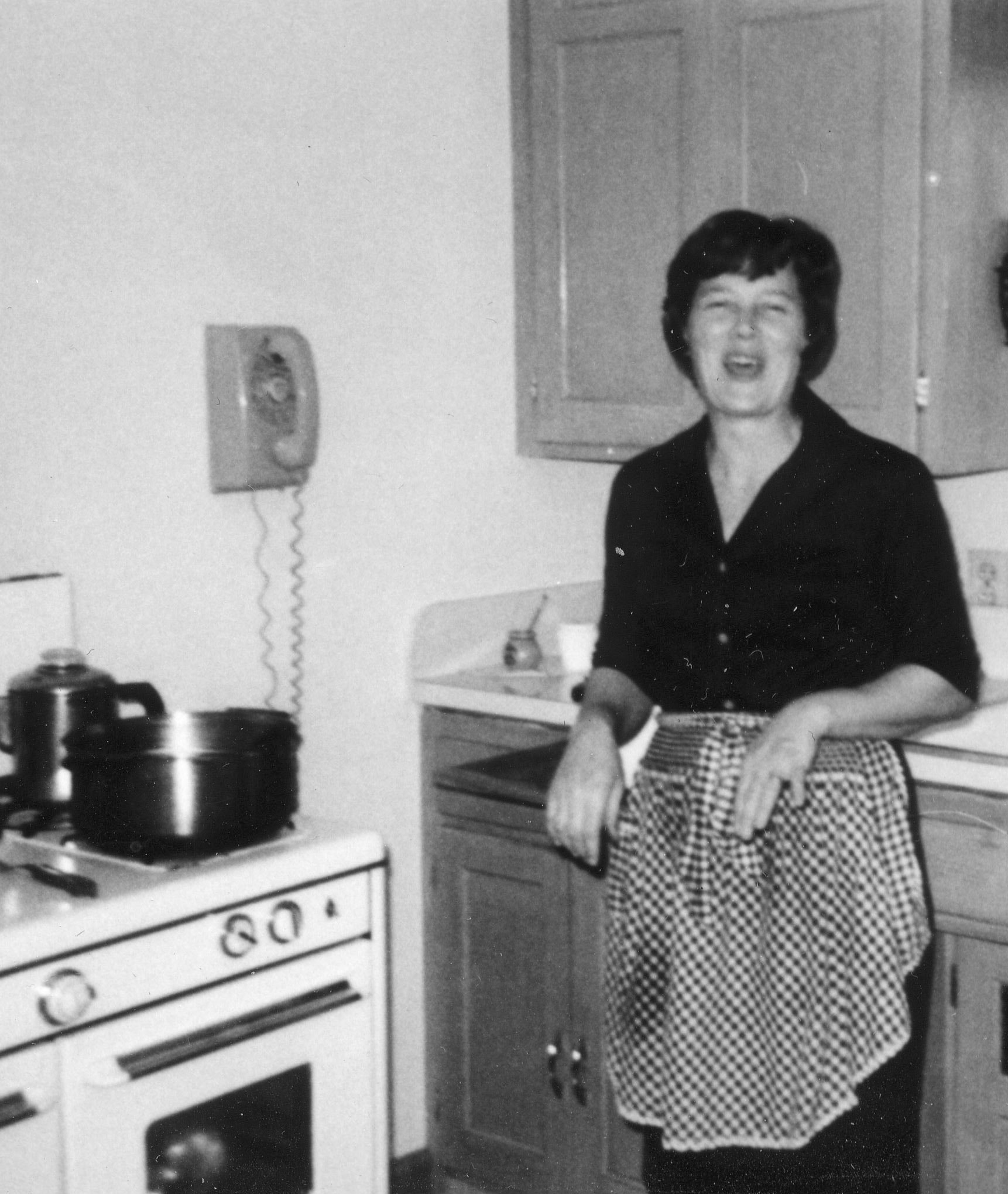 Ruth Rylander in her kitchen
