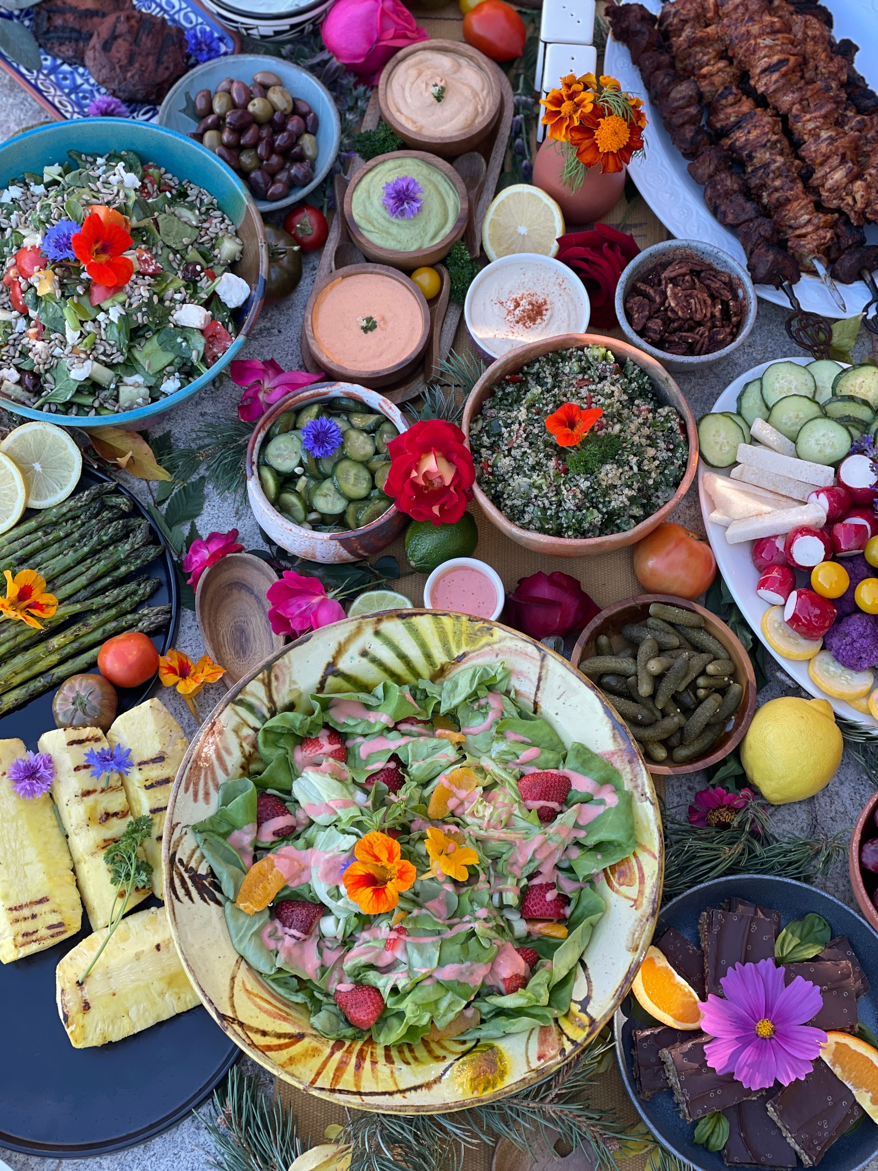 A beautifully set table ready for a gathering
